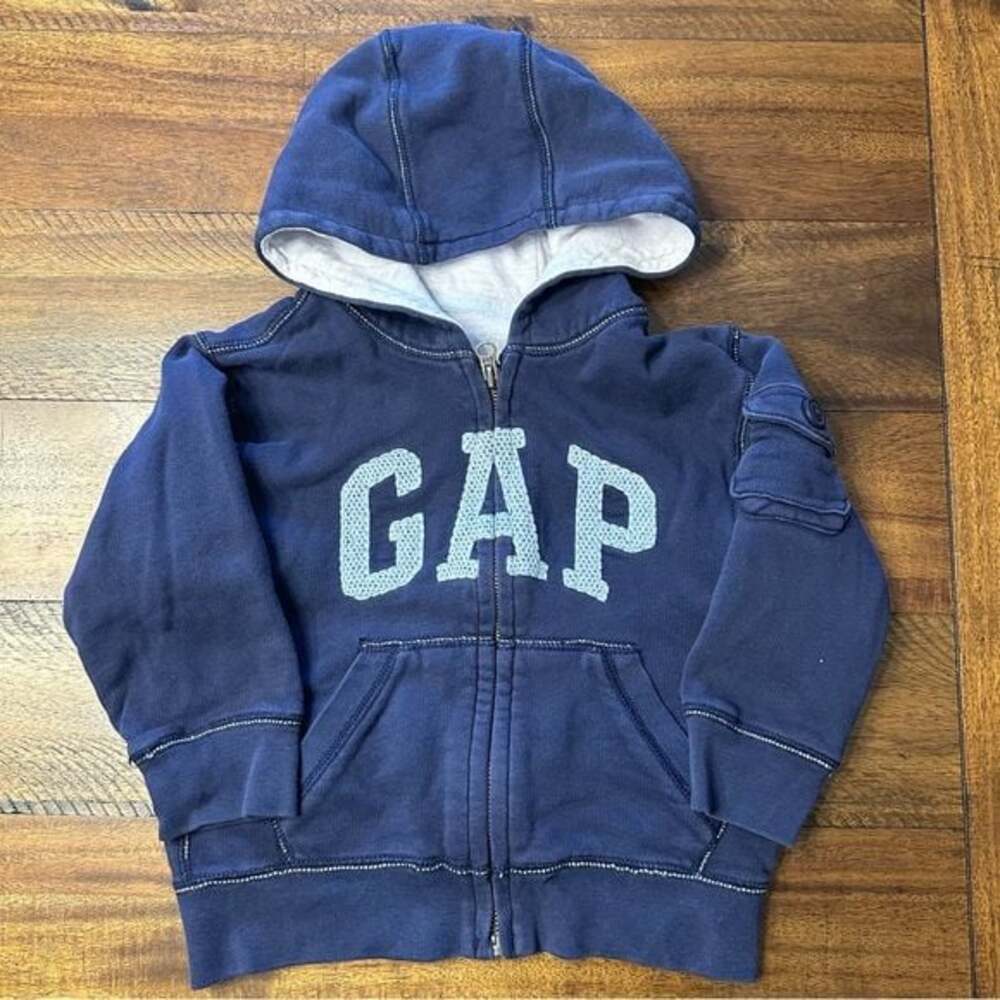 Baby Gap Toddler Full Zip Sweatshirt 3T Blue  Lightweight